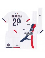 Paris Saint-Germain Bradley Barcola #29 Bortedraktsett Barn 2024-25 Korte ermer (+ bukser)